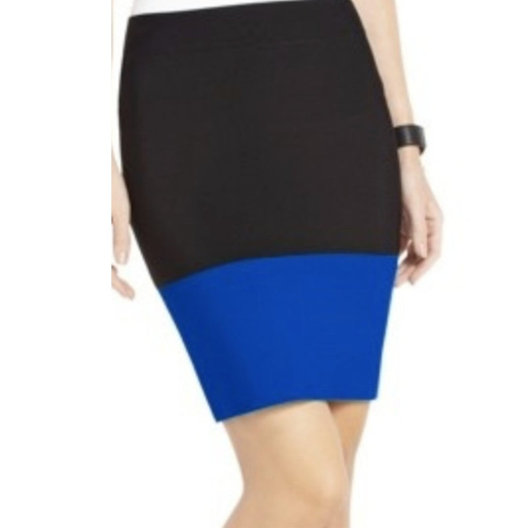 BCBGMAXAZRIA-Scarlett Color Block Pencil Skirt - Runway Catalog