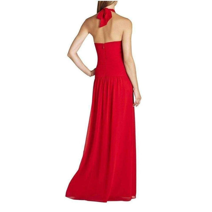 Selene Halter Neck Ruched Dress