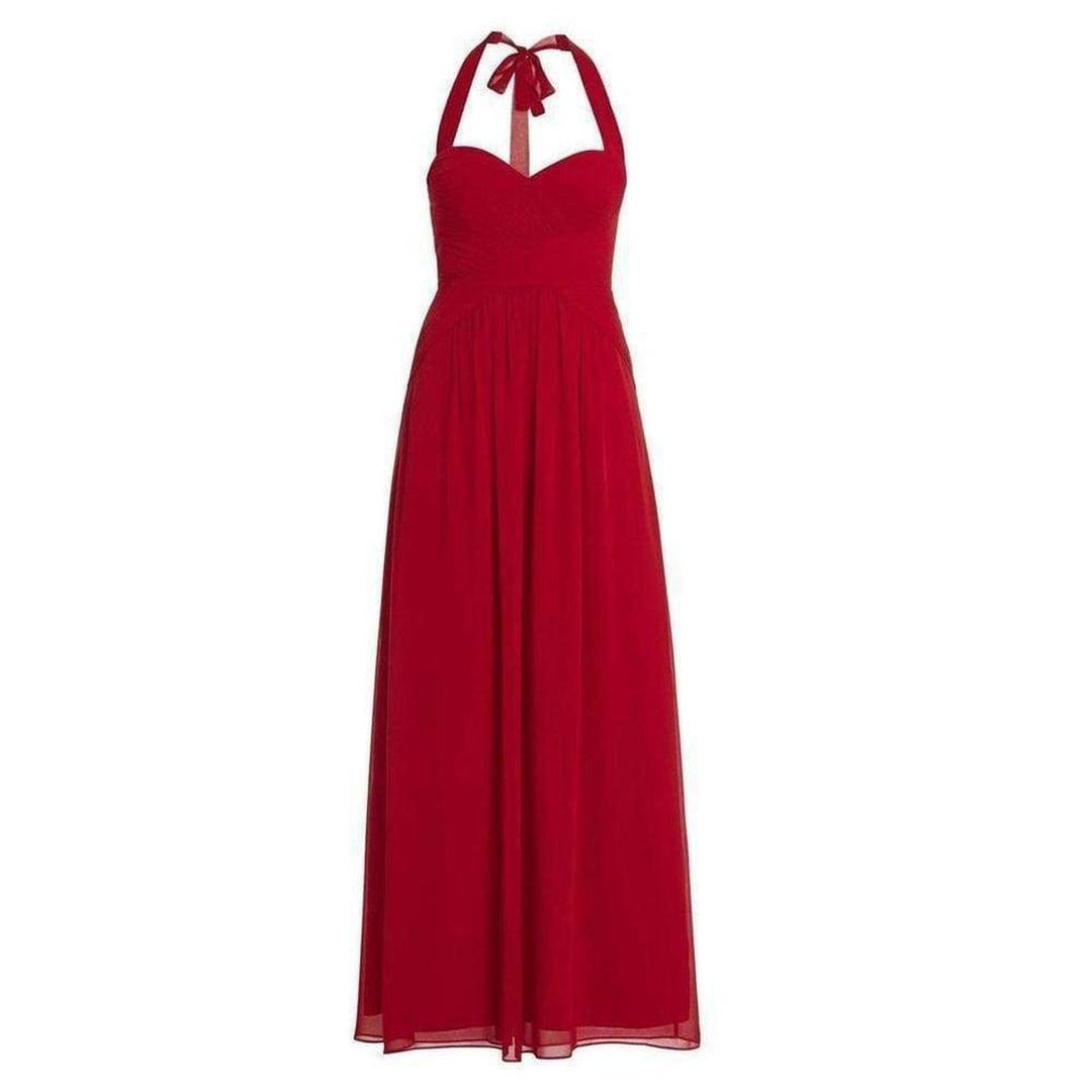 BCBGMAXAZRIA-Selene Halter Neck Ruched Dress - Runway Catalog