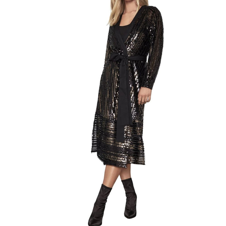 Sequin Wrap Dress