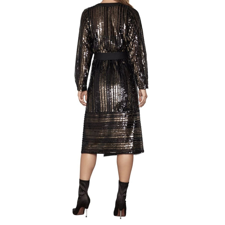 Sequin Wrap Dress