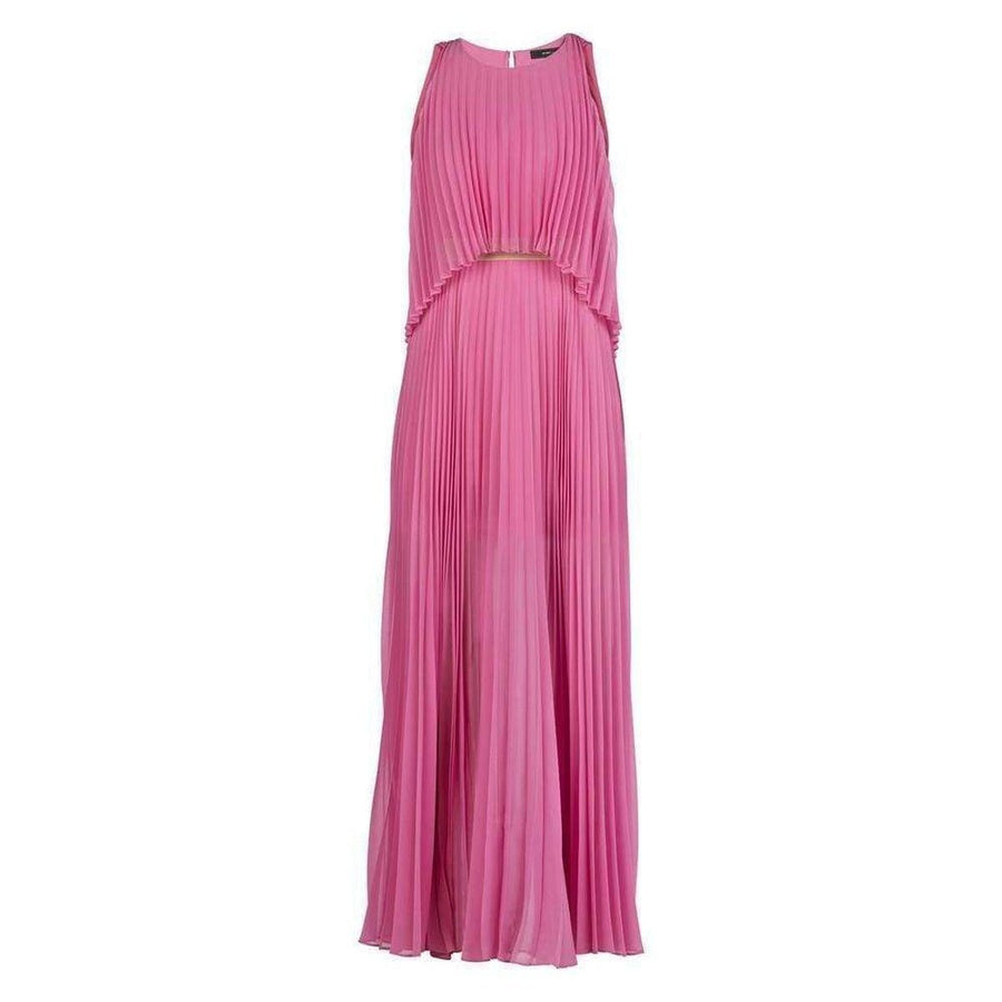 BCBGMAXAZRIA-Shaina Pink Sleeveless Pleated Gown - Runway Catalog
