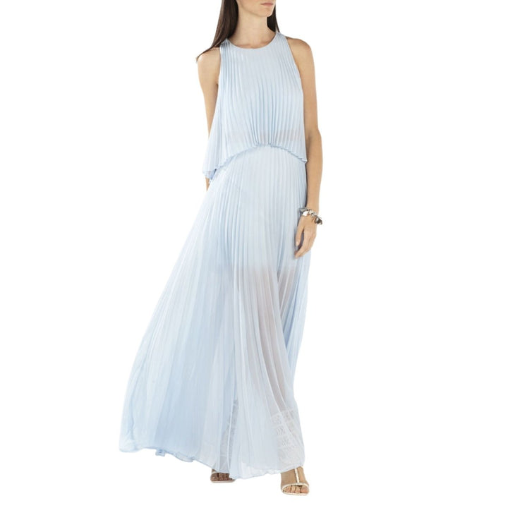 BCBGMAXAZRIA-Shaina Sleeveless Pleated Gown - Runway Catalog
