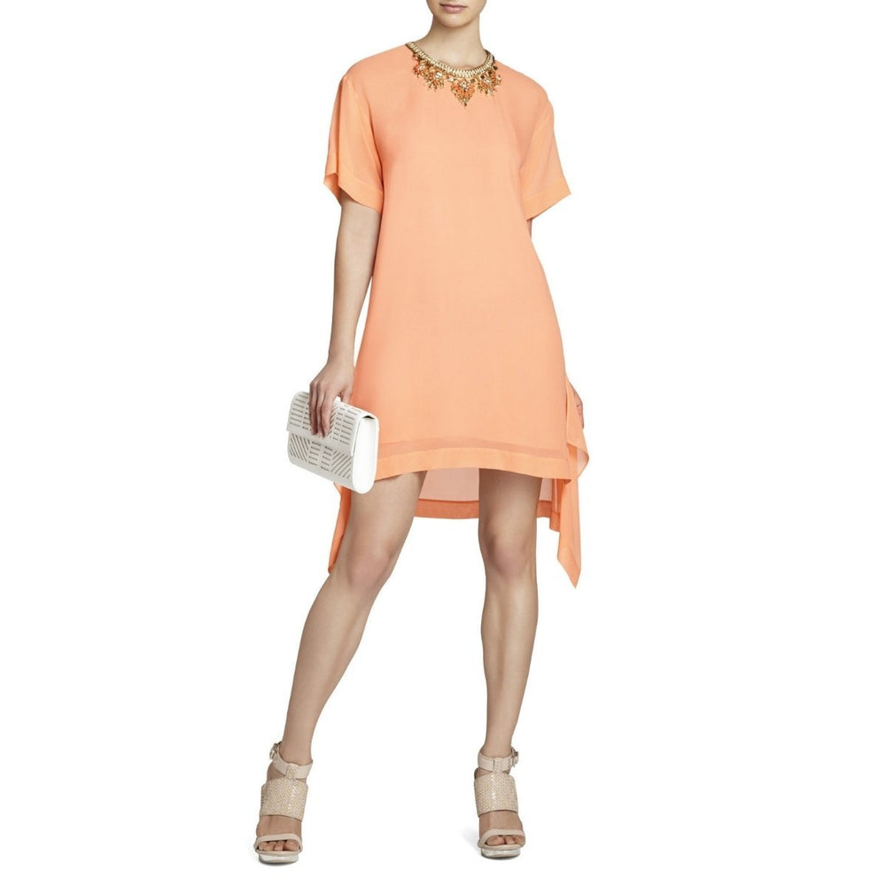 BCBGMAXAZRIA-Sharon Layered Silk Dress - Runway Catalog