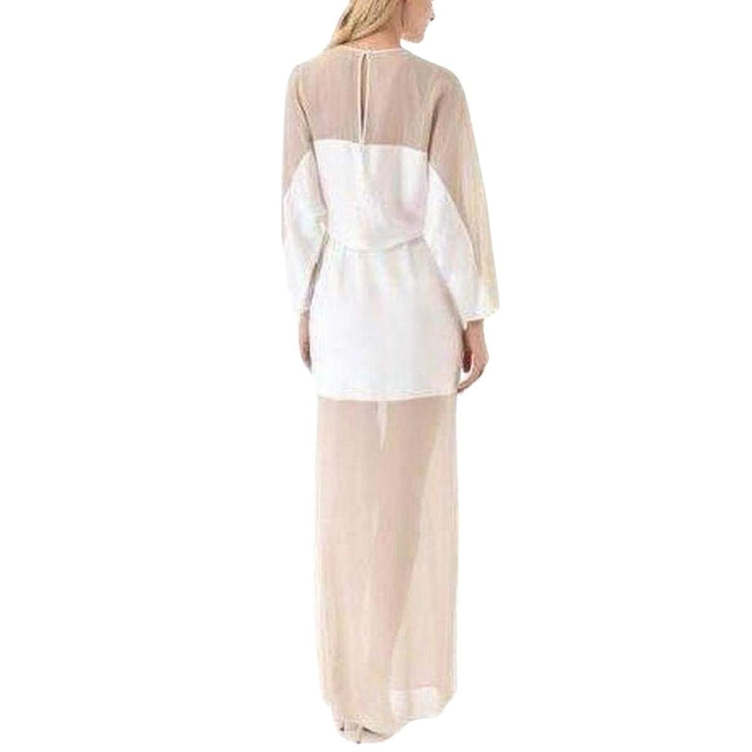 Sheer Chiffon Panels Silk Dress