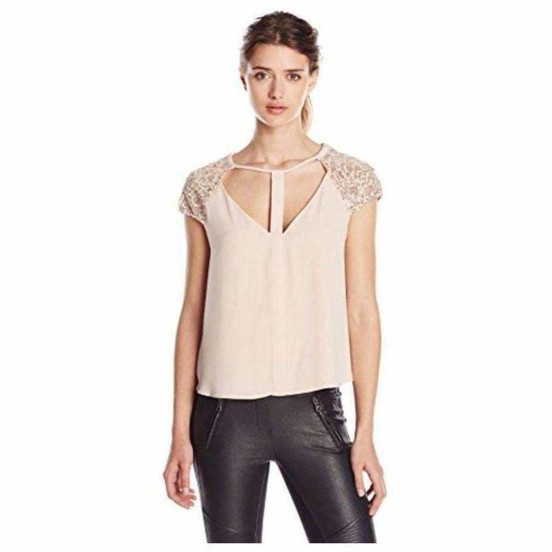 BCBGMAXAZRIA-Sierra Woven Burnout Top - Runway Catalog