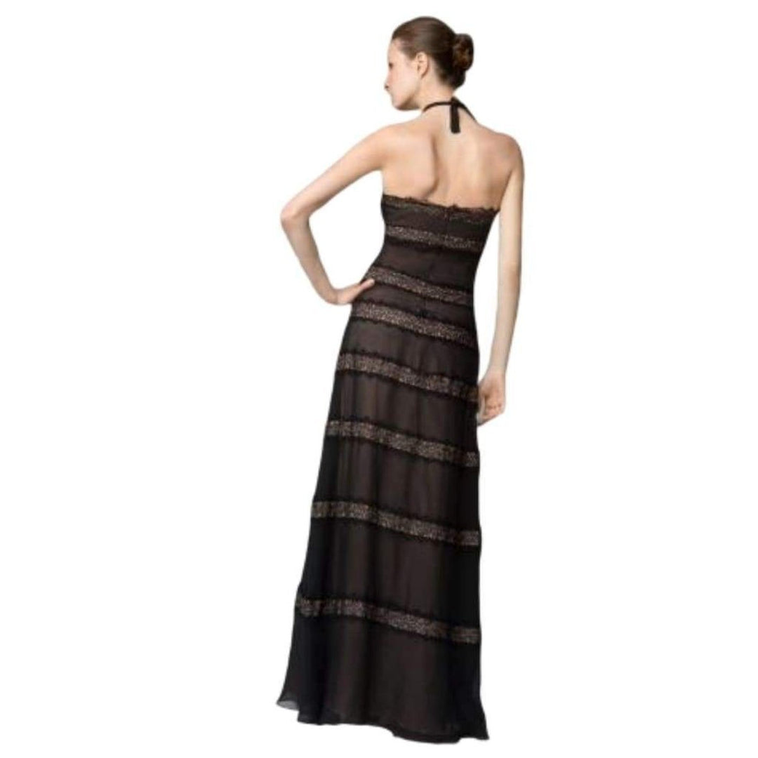 Silk Lace Black Dress