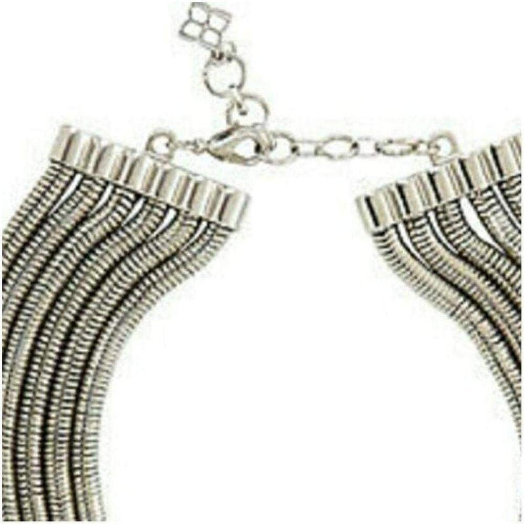 Silver Statement Futura Snake chain Necklace