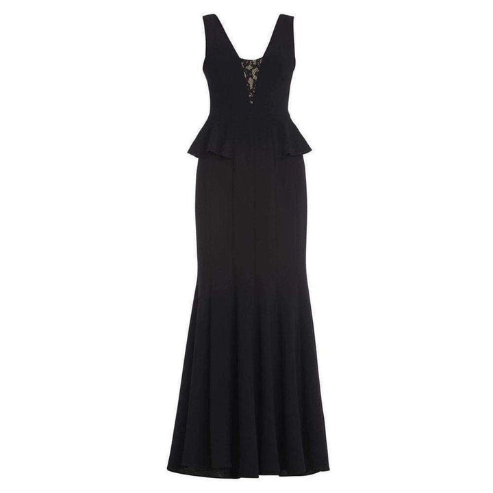 BCBGMAXAZRIA-Silvia Sleeveless Peplum Long Dress UYS66B17-001 - Runway Catalog