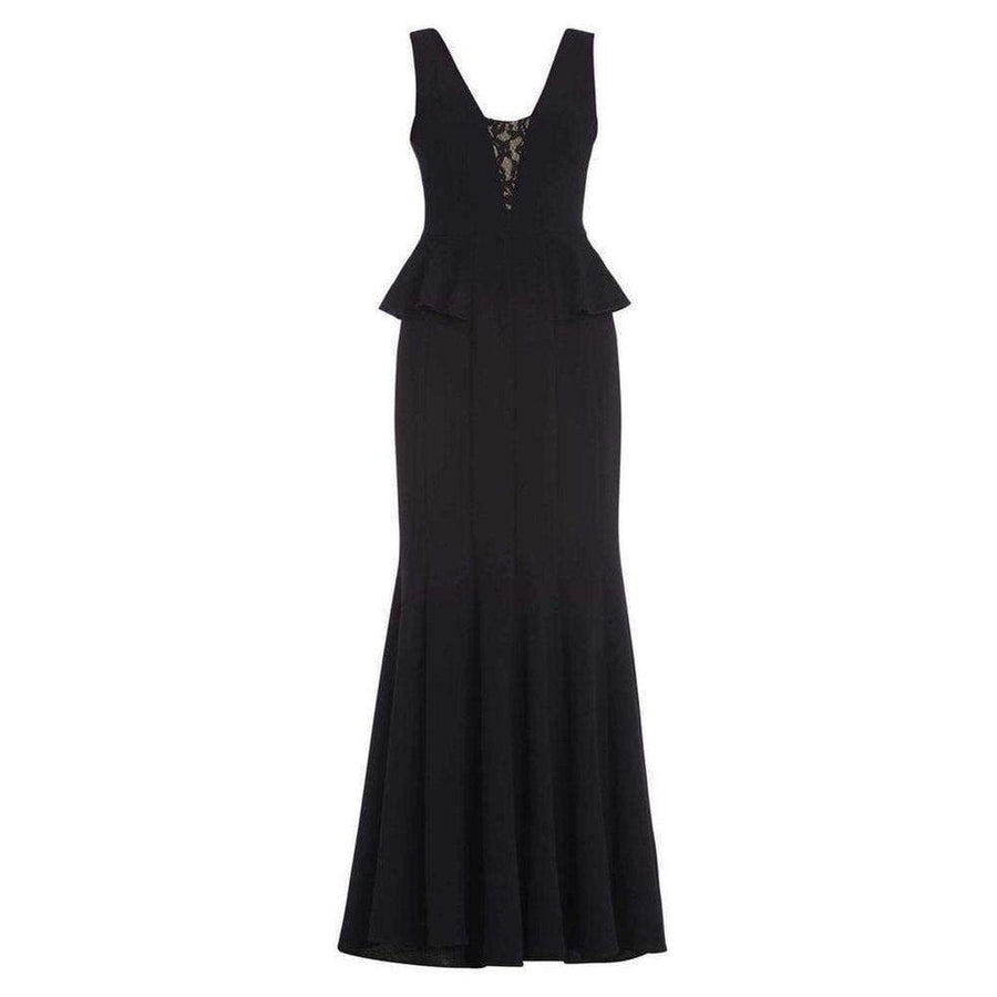 BCBGMAXAZRIA-Silvia Sleeveless Peplum Long Dress UYS66B17-001 - Runway Catalog