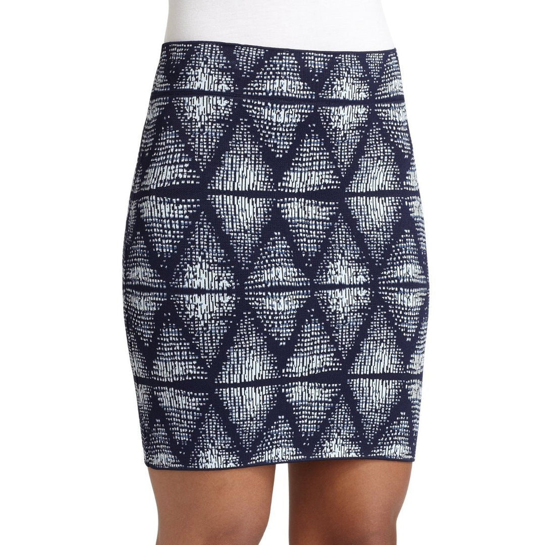 BCBGMAXAZRIA-Simone Abstract Tribal Print Skirt - Runway Catalog
