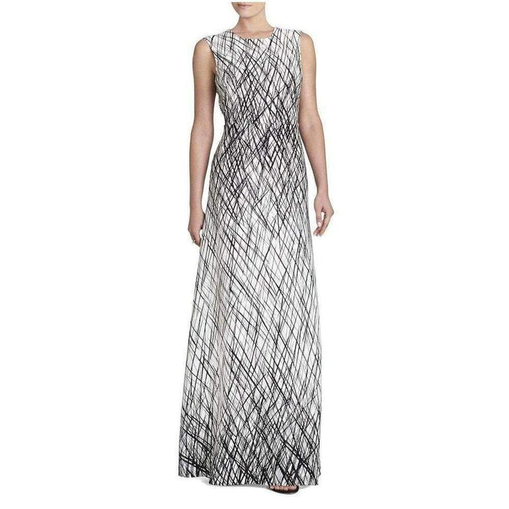 Sleeveless Printed Gown Dress