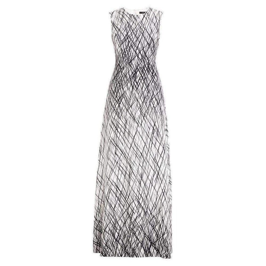 BCBGMAXAZRIA-Sleeveless Printed Gown Dress - Runway Catalog