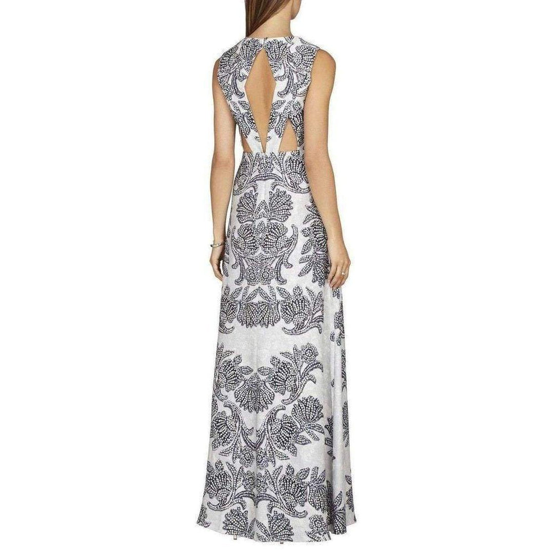Sleeveless Printed Gown
