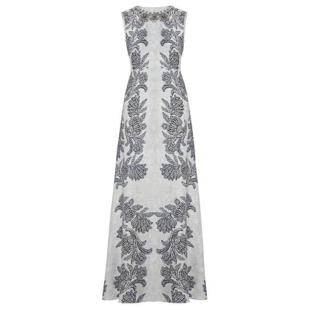 BCBGMAXAZRIA-Sleeveless Printed Gown - Runway Catalog