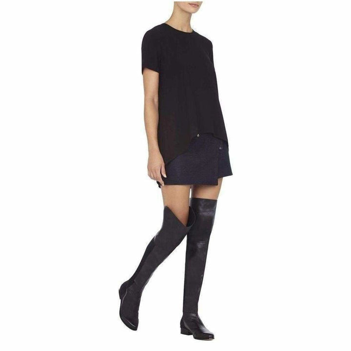 Slink Over the Knee Black Leather Boots