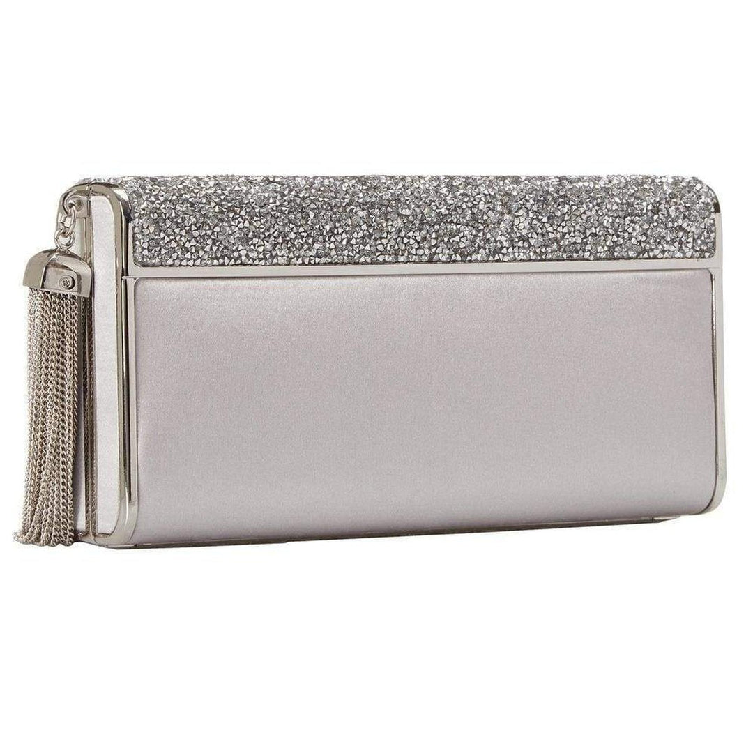 Slone Silver Rock Crystal Envelop Clutch