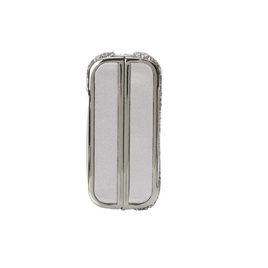 Slone Silver Rock Crystal Envelop Clutch