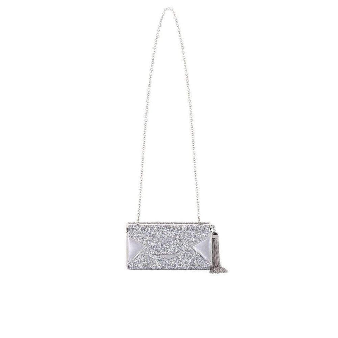 Slone Silver Rock Crystal Envelop Clutch