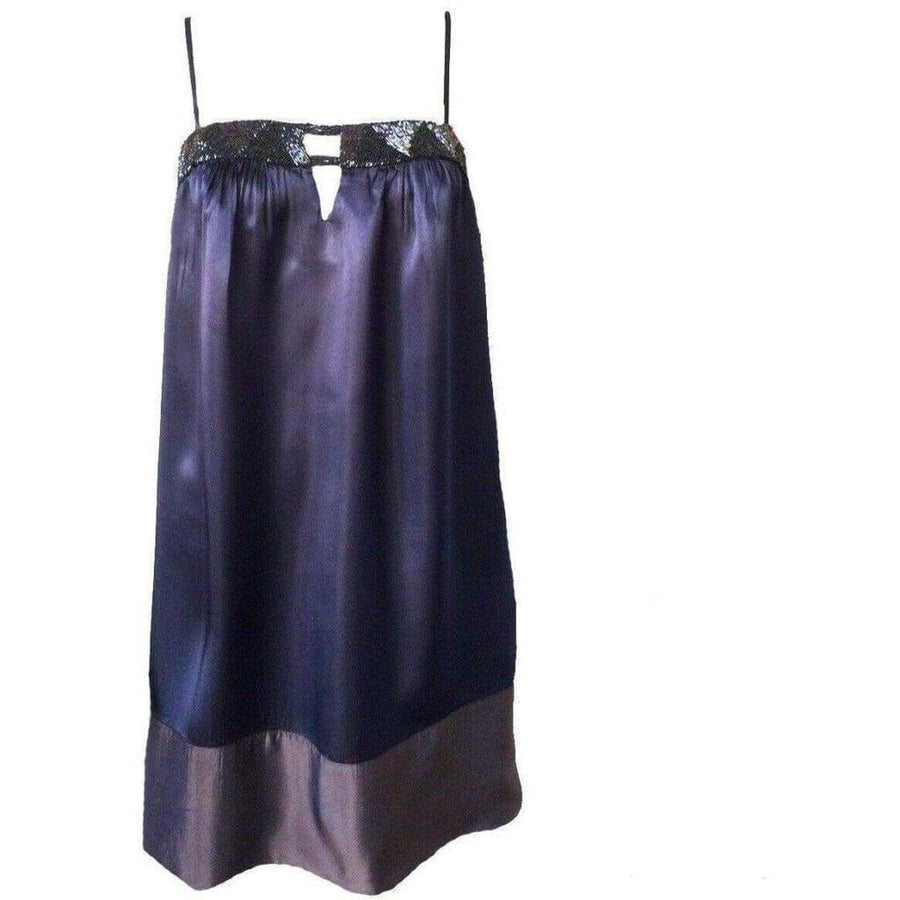 BCBGMAXAZRIA-Spaghetti Strap Sequined Dress - Runway Catalog