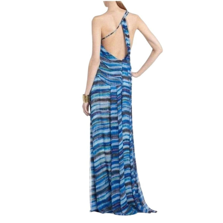 Stella One Shoulder Dreamy Print Silk Dress