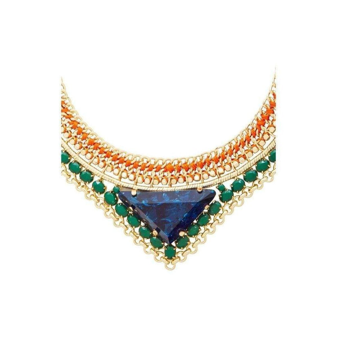 Stone Tribal Malachite Combo Necklace