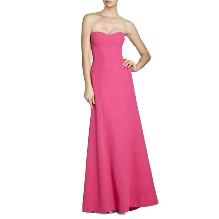 BCBGMAXAZRIA-Surrey Strapless Fitted Bustier Gown - Runway Catalog