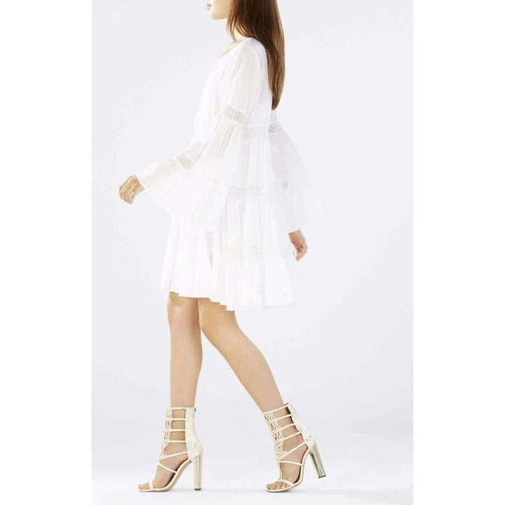 Susie Lace Insert Tiered Babydoll Dress
