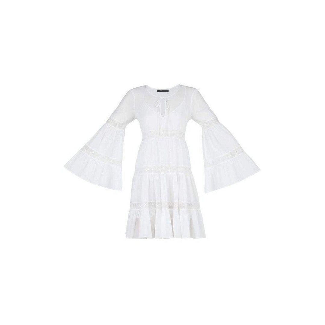 Susie Lace Insert Tiered Babydoll Dress