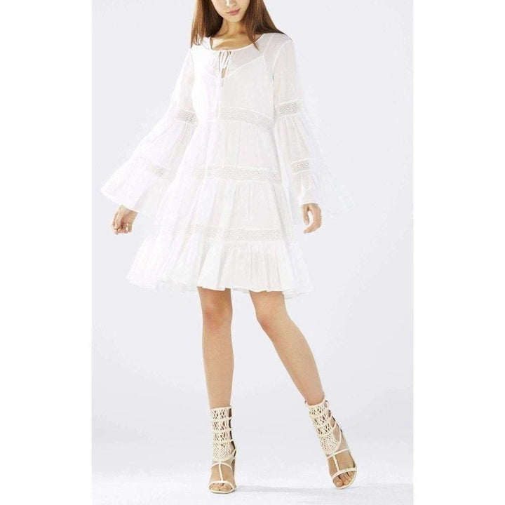 Susie Lace Insert Tiered Babydoll Dress