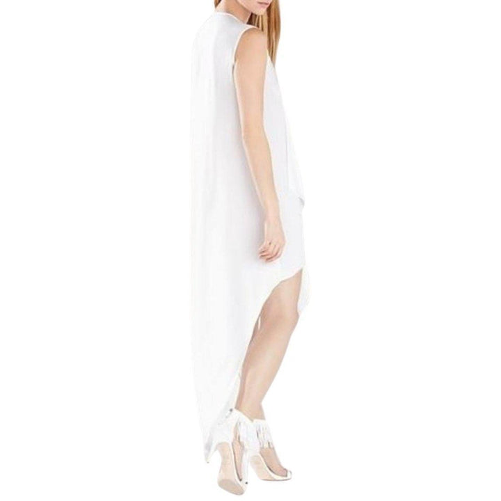 Tara Cascade Ruffle White Dress