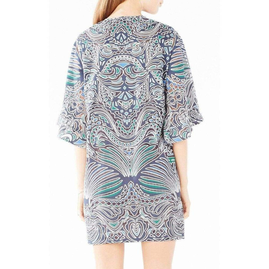 Tati Tribal Burnout Mesh Dress