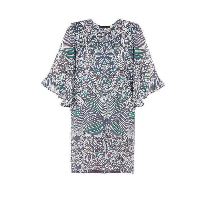 BCBGMAXAZRIA-Tati Tribal Burnout Mesh Dress - Runway Catalog