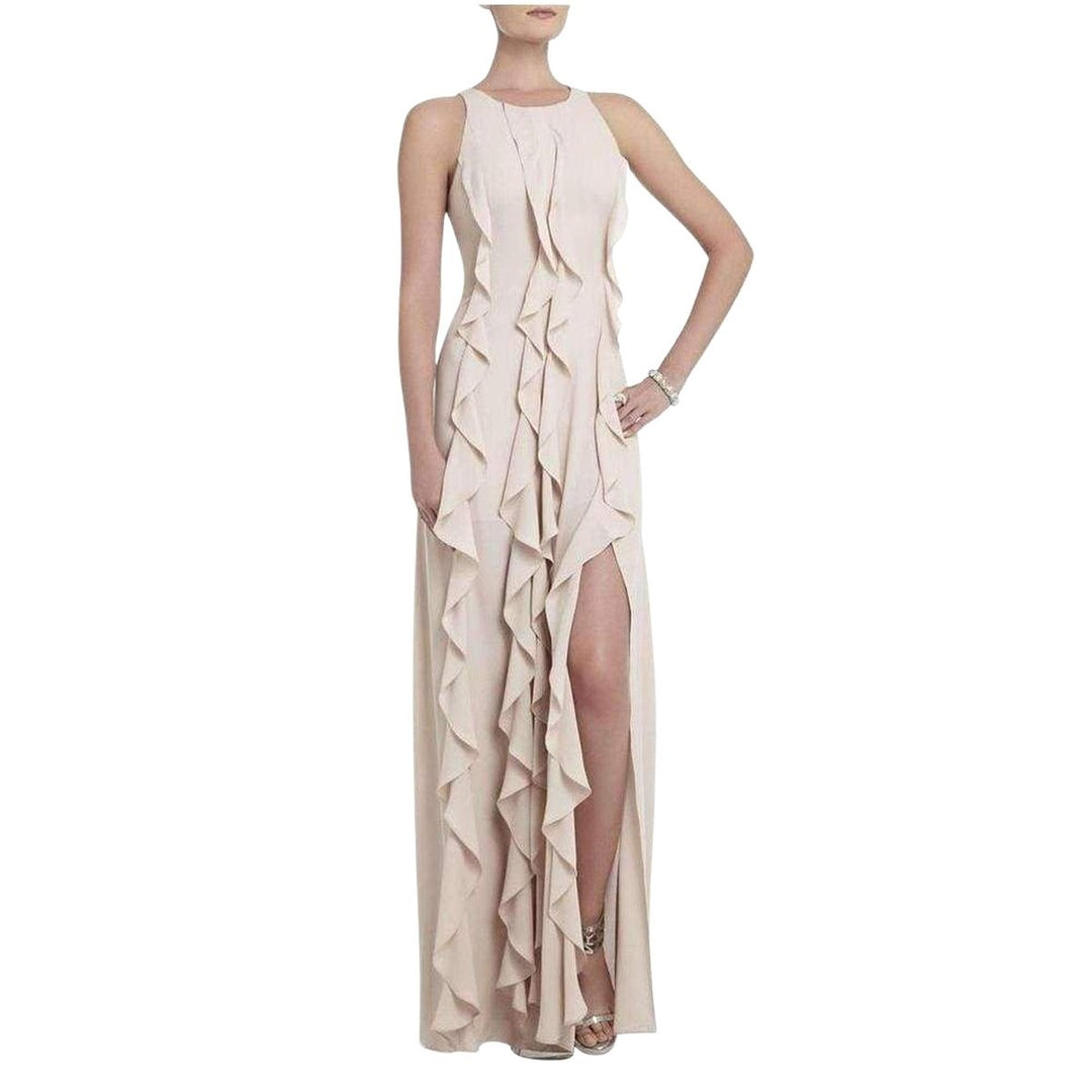 BCBGMAXAZRIA-Tess Cascading Ruffle Dress - Runway Catalog