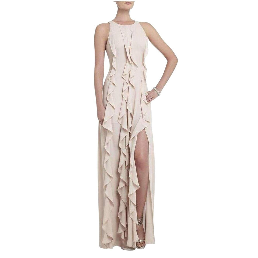 BCBGMAXAZRIA-Tess Cascading Ruffle Dress - Runway Catalog