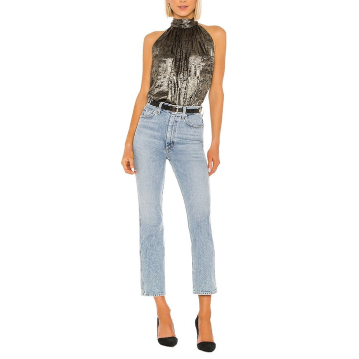 Tie-back Metallic Top