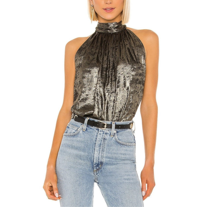 Tie-back Metallic Top