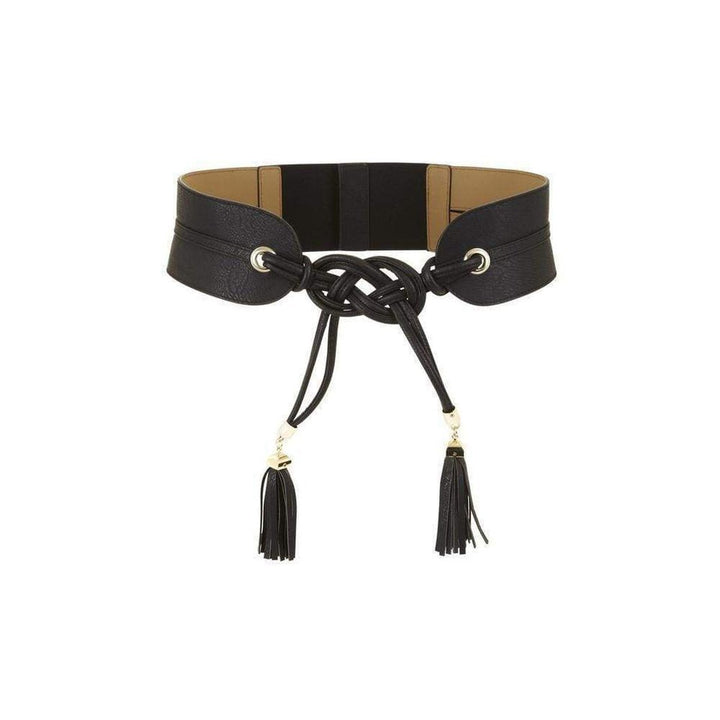 BCBGMAXAZRIA-Tie Tassel Black Belt - Runway Catalog