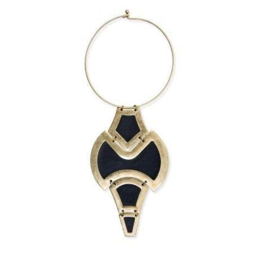BCBGMAXAZRIA-Tribal Plate Necklace - Runway Catalog