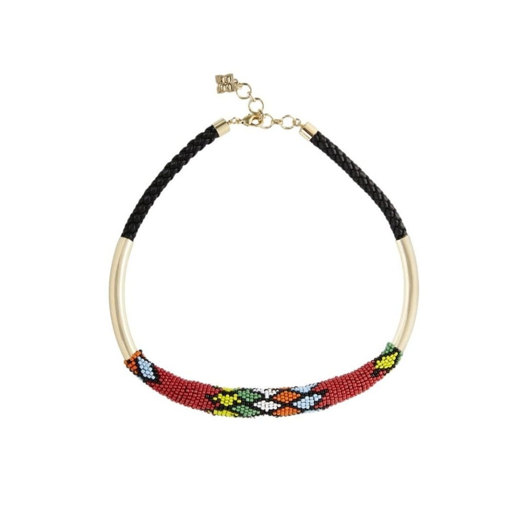 Tribal Seed Bead Necklace JHLJE812-6D1
