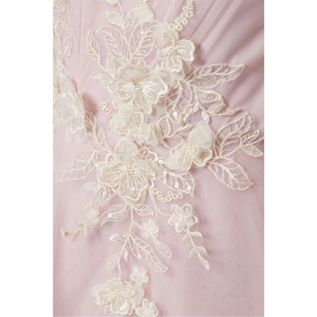 Tulle Applique Dress in Lavender