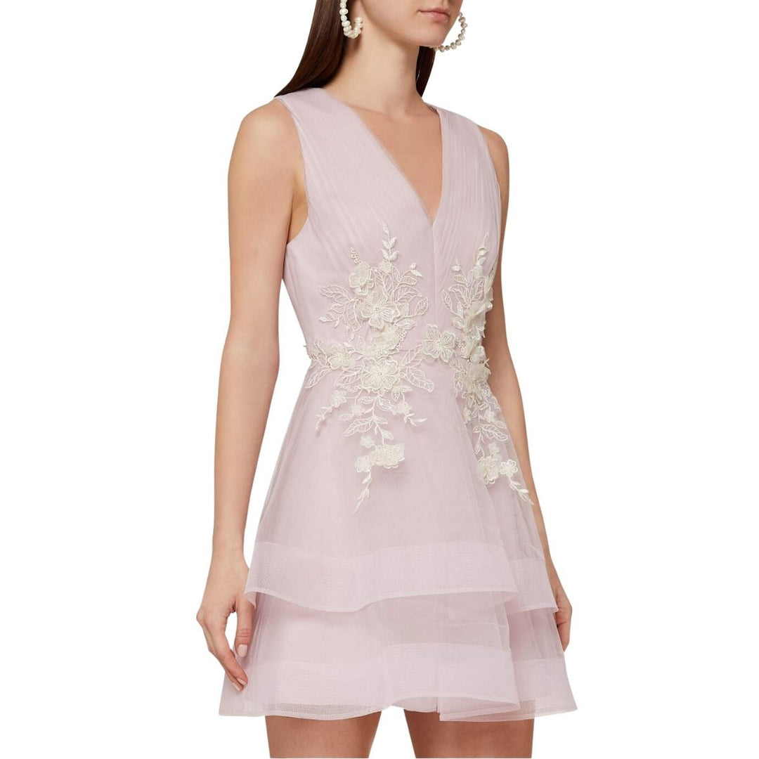 Tulle Applique Dress in Lavender
