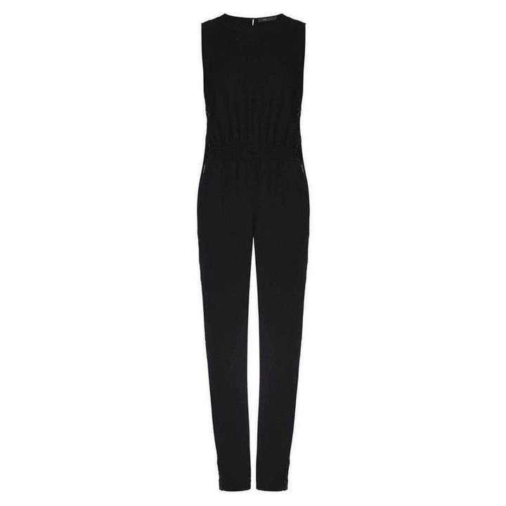 BCBGMAXAZRIA-Victorya Lace Side Paneles Jumpsuit - Runway Catalog
