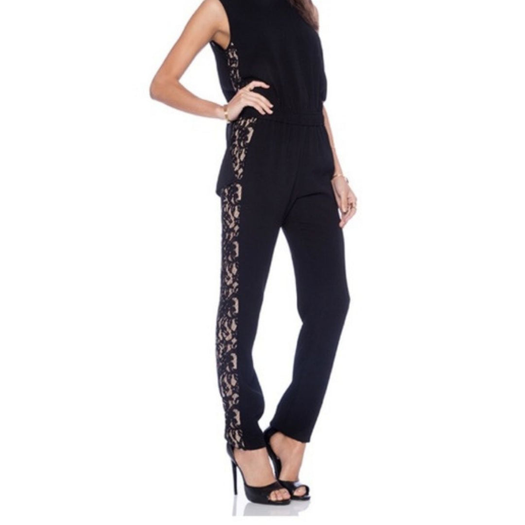 Victorya Lace Side Paneles Jumpsuit