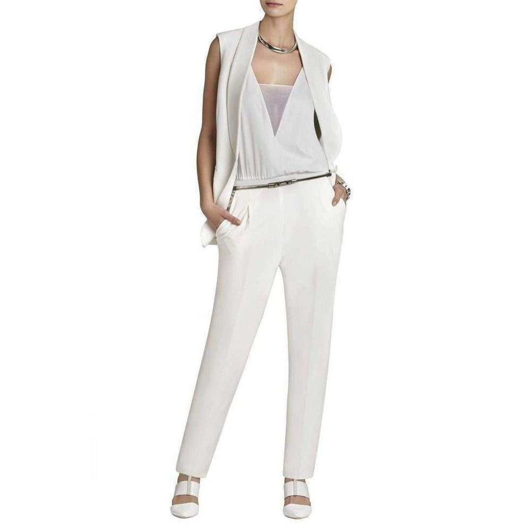 Waylen Sleeveless White Jumpsuit