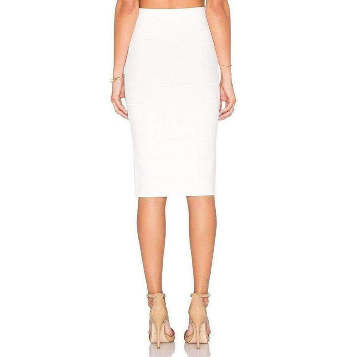 White Leger Pencil Skirt