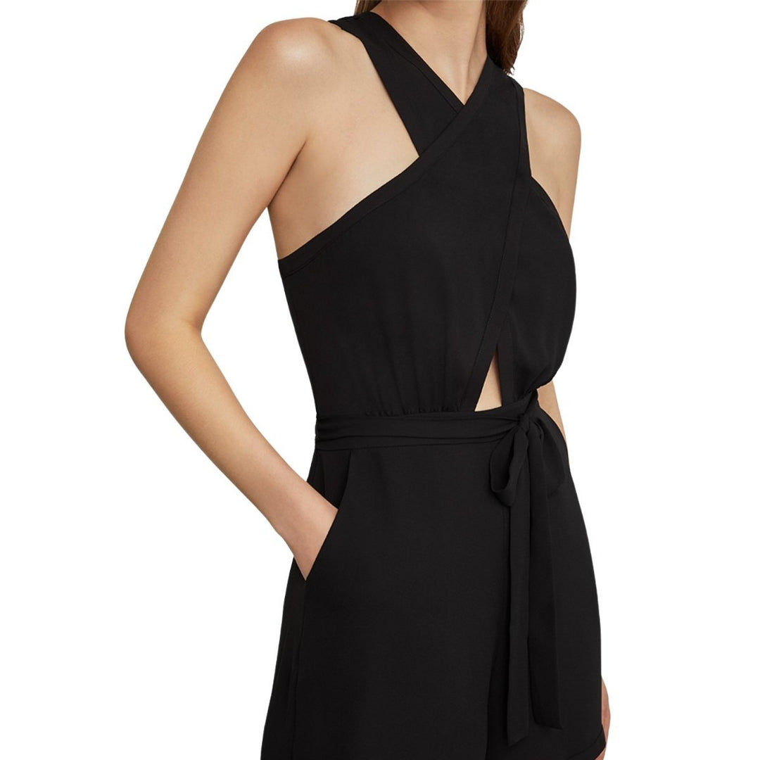 Wide-Leg Halter Romper