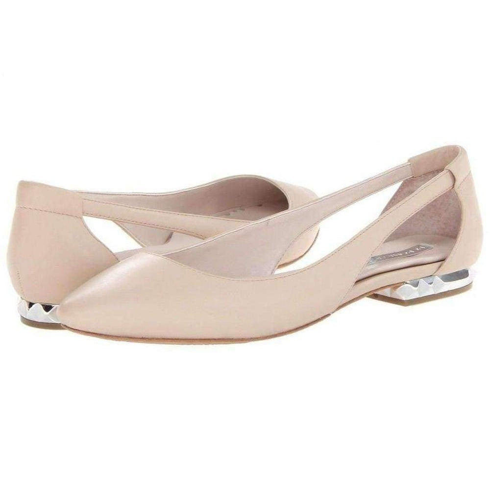 BCBGMAXAZRIA-Window-Cutout Studded-Heel Flat - Runway Catalog