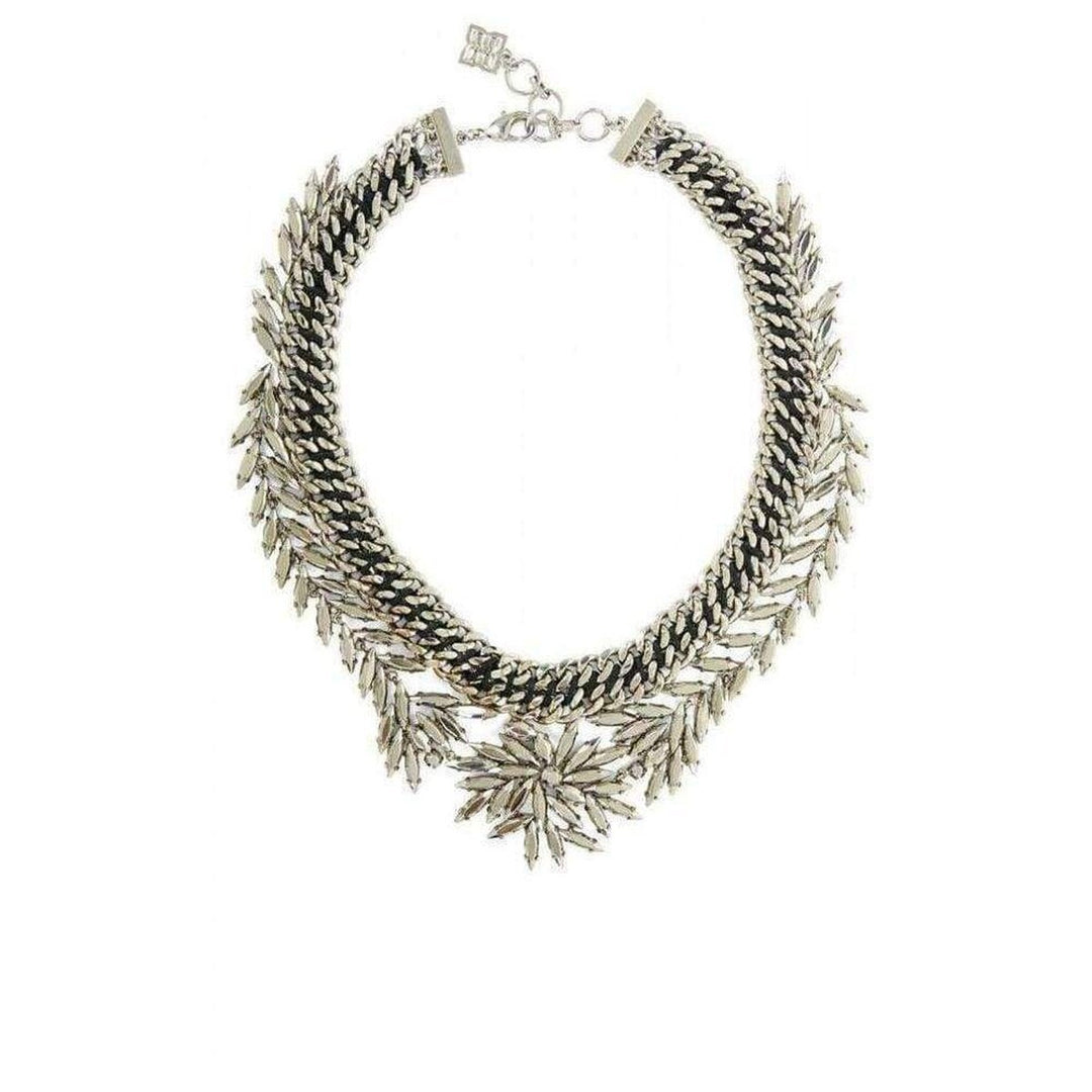 BCBGMAXAZRIA-Woven Leaf Necklace - Runway Catalog