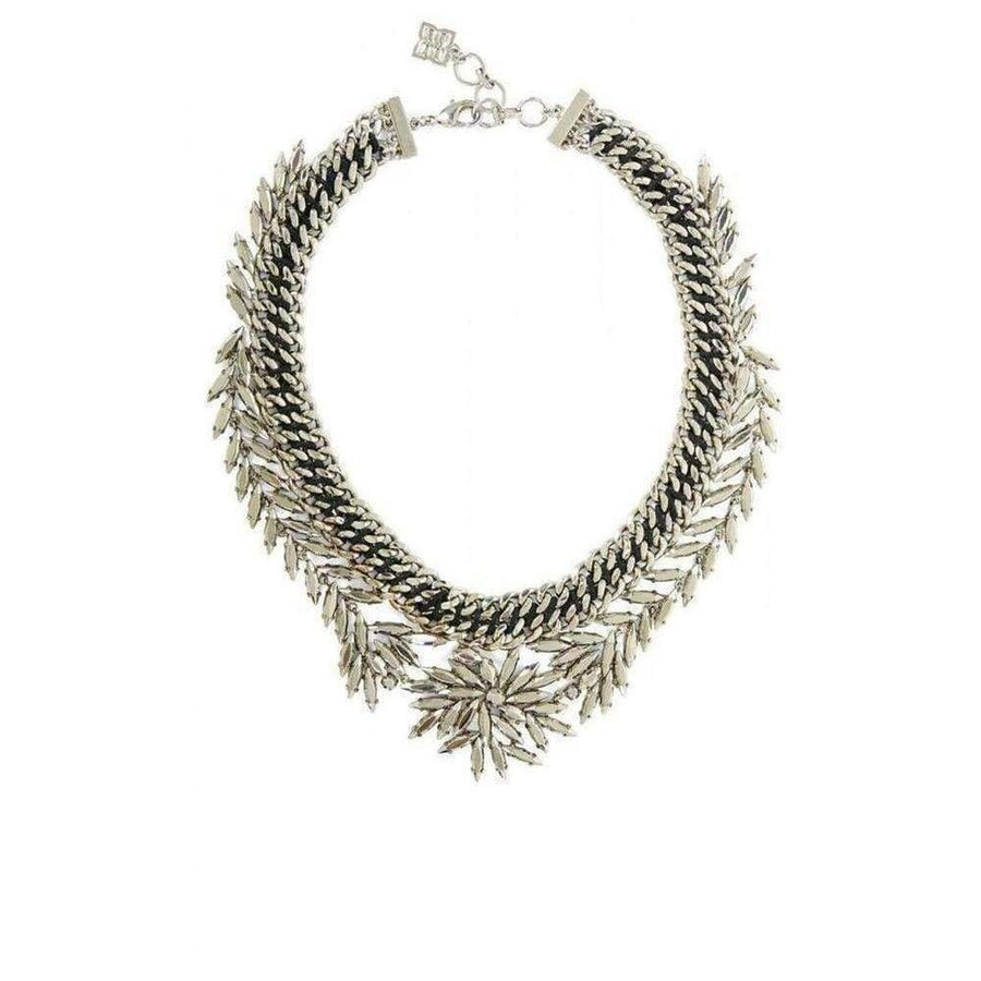 BCBGMAXAZRIA-Woven Leaf Necklace - Runway Catalog